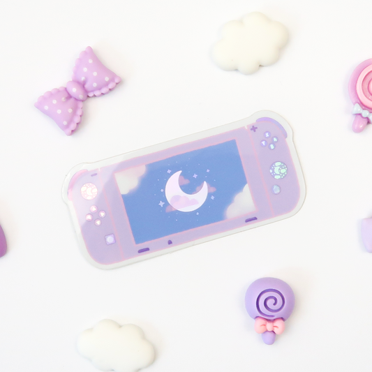 Gaming Console Holographic Vinyl Sticker