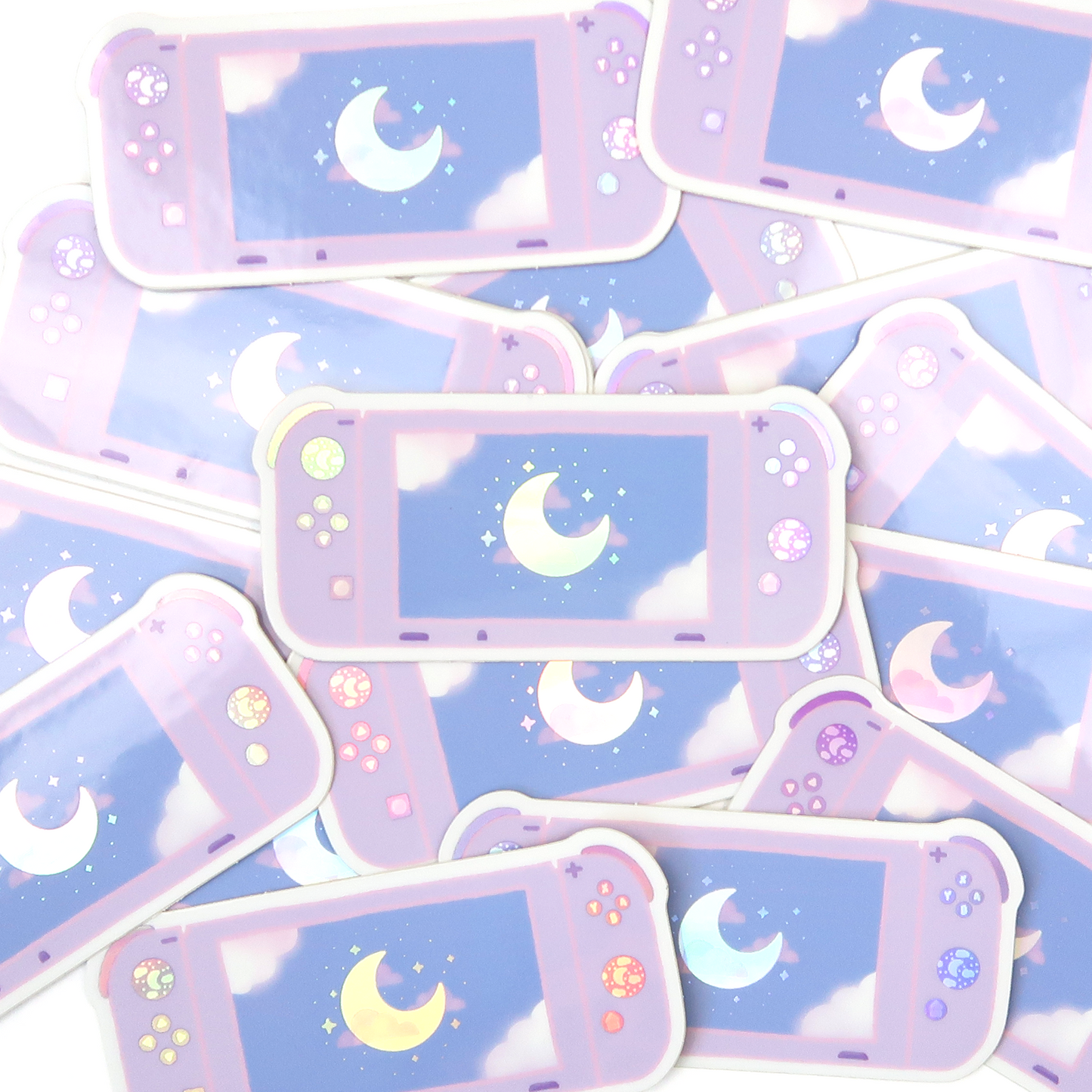Gaming Console Holographic Vinyl Sticker
