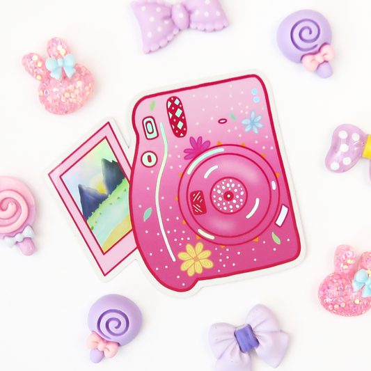 Polaroid Camera Holographic Vinyl Sticker