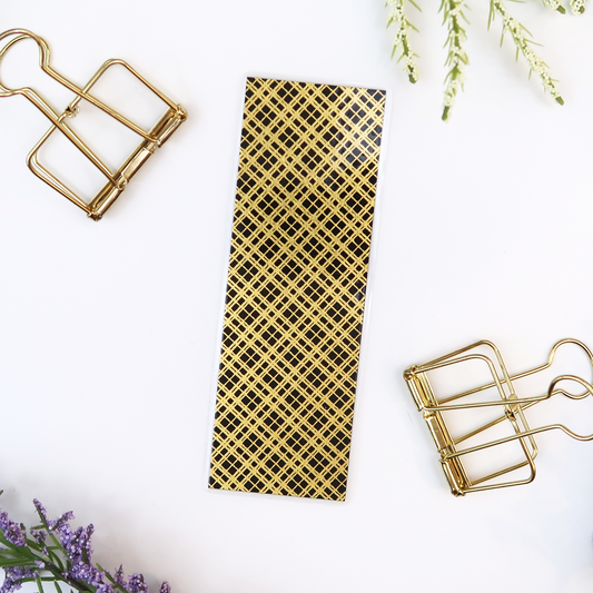 Criss-Cross Foil Bookmark