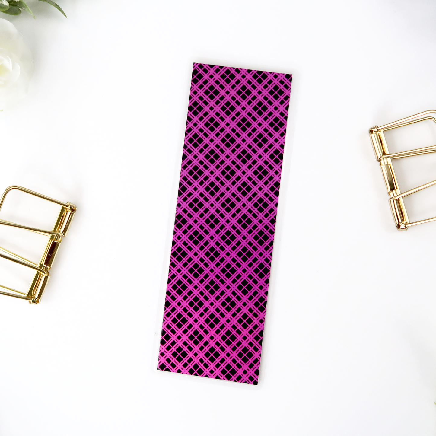 Criss-Cross Foil Bookmark