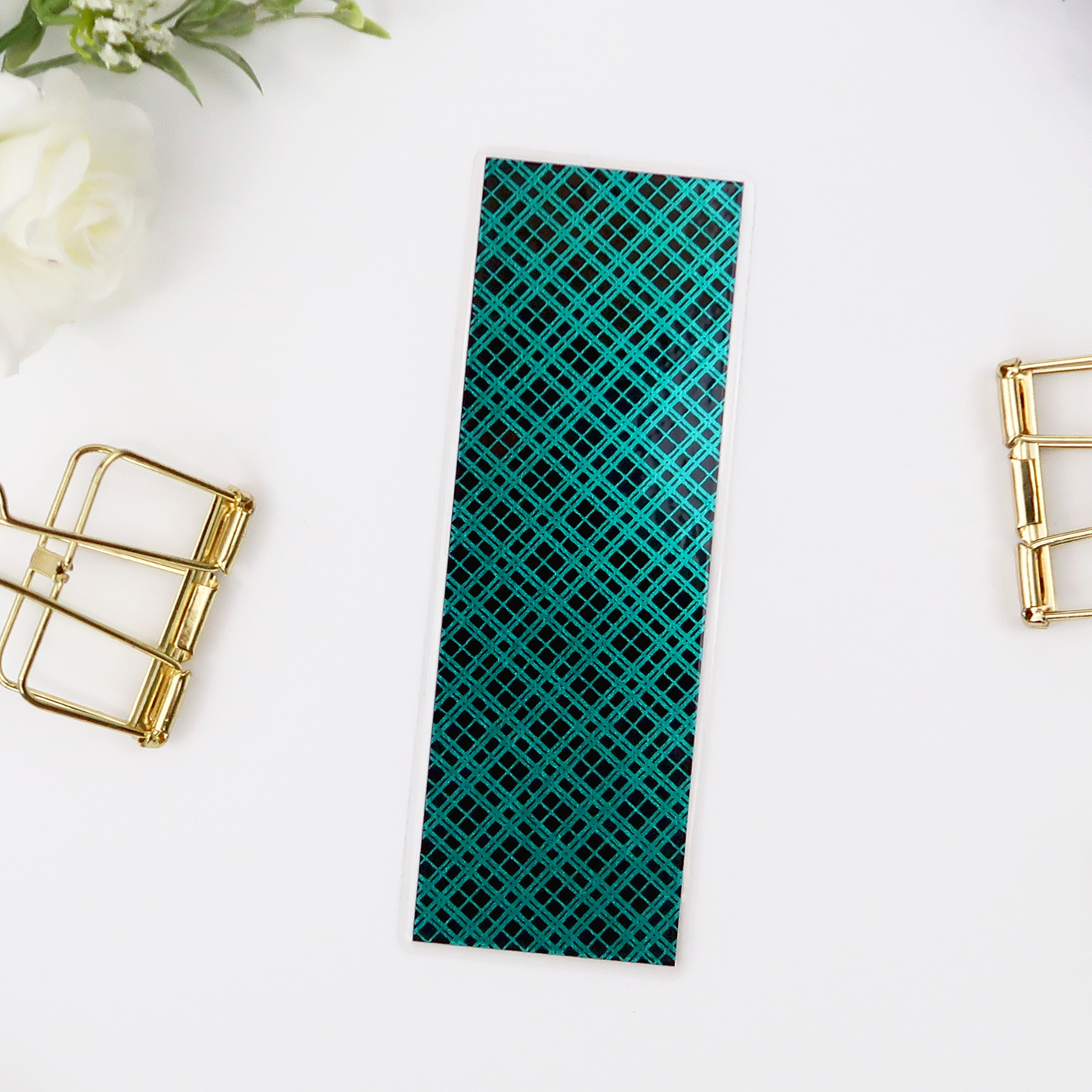 Criss-Cross Foil Bookmark