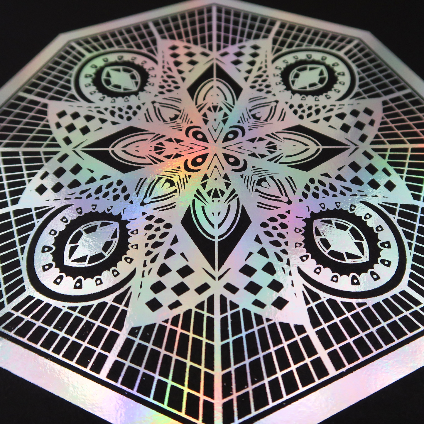 Web Mandala Foil Print
