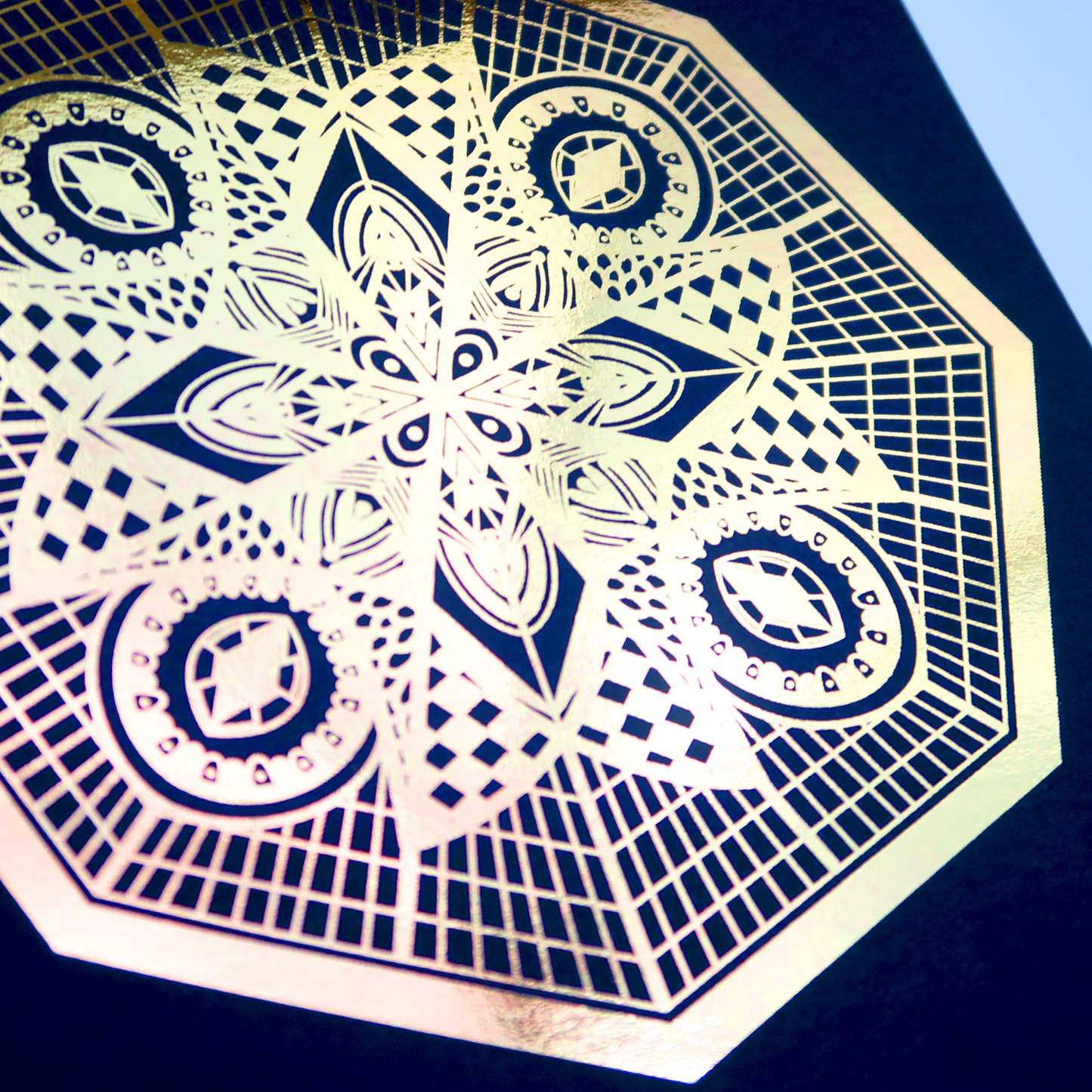 Web Mandala Foil Print