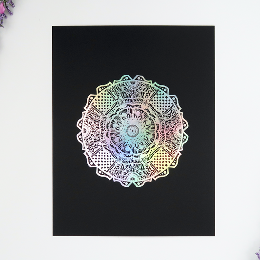 Henna Mandala Foil Print