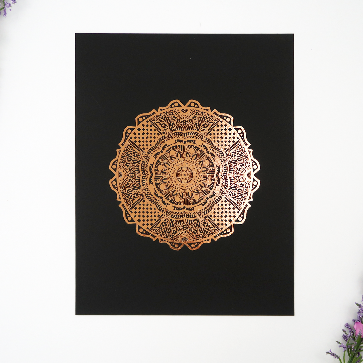 Henna Mandala Foil Print