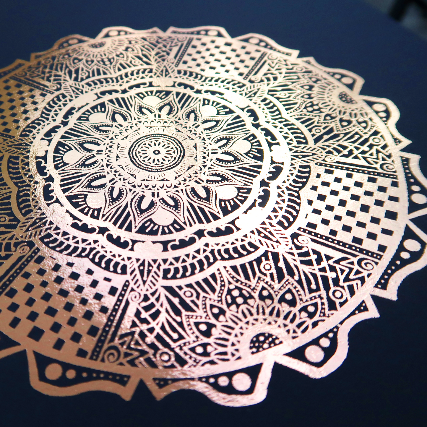 Henna Mandala Foil Print