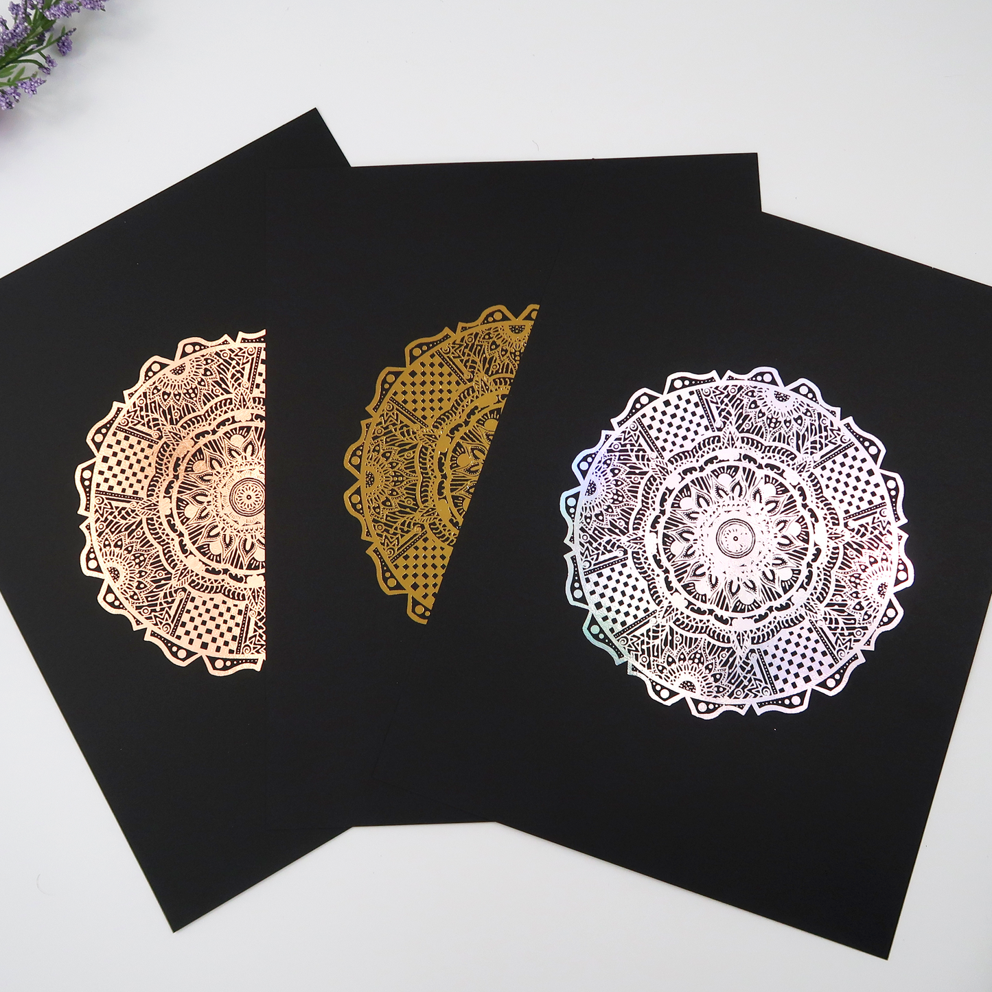 Henna Mandala Foil Print
