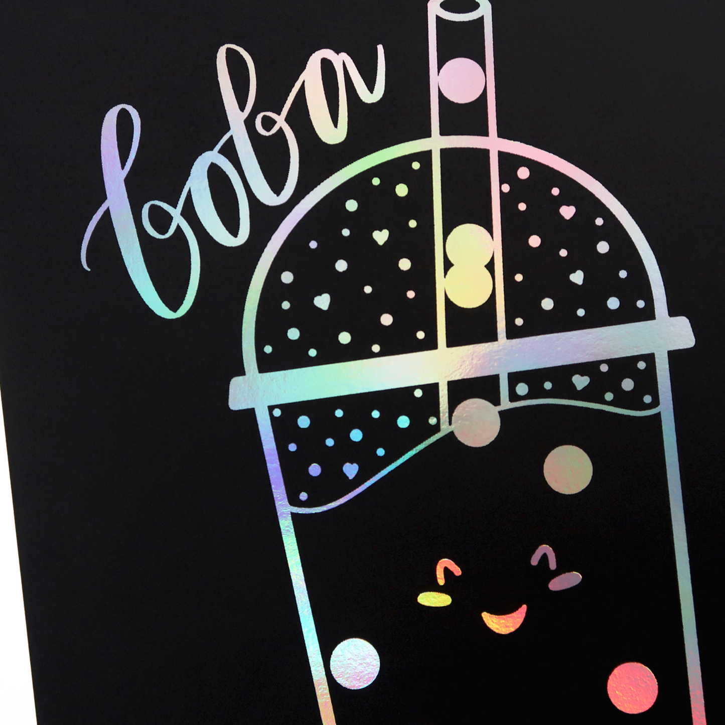 Happy Boba Foil Print