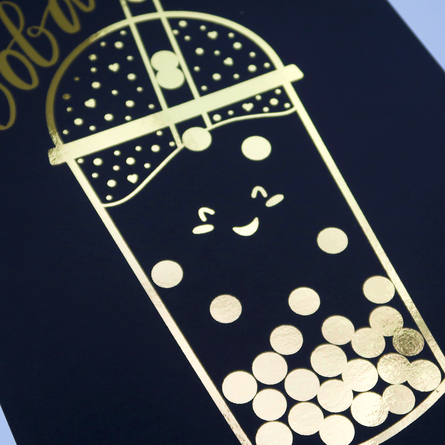 Happy Boba Foil Print