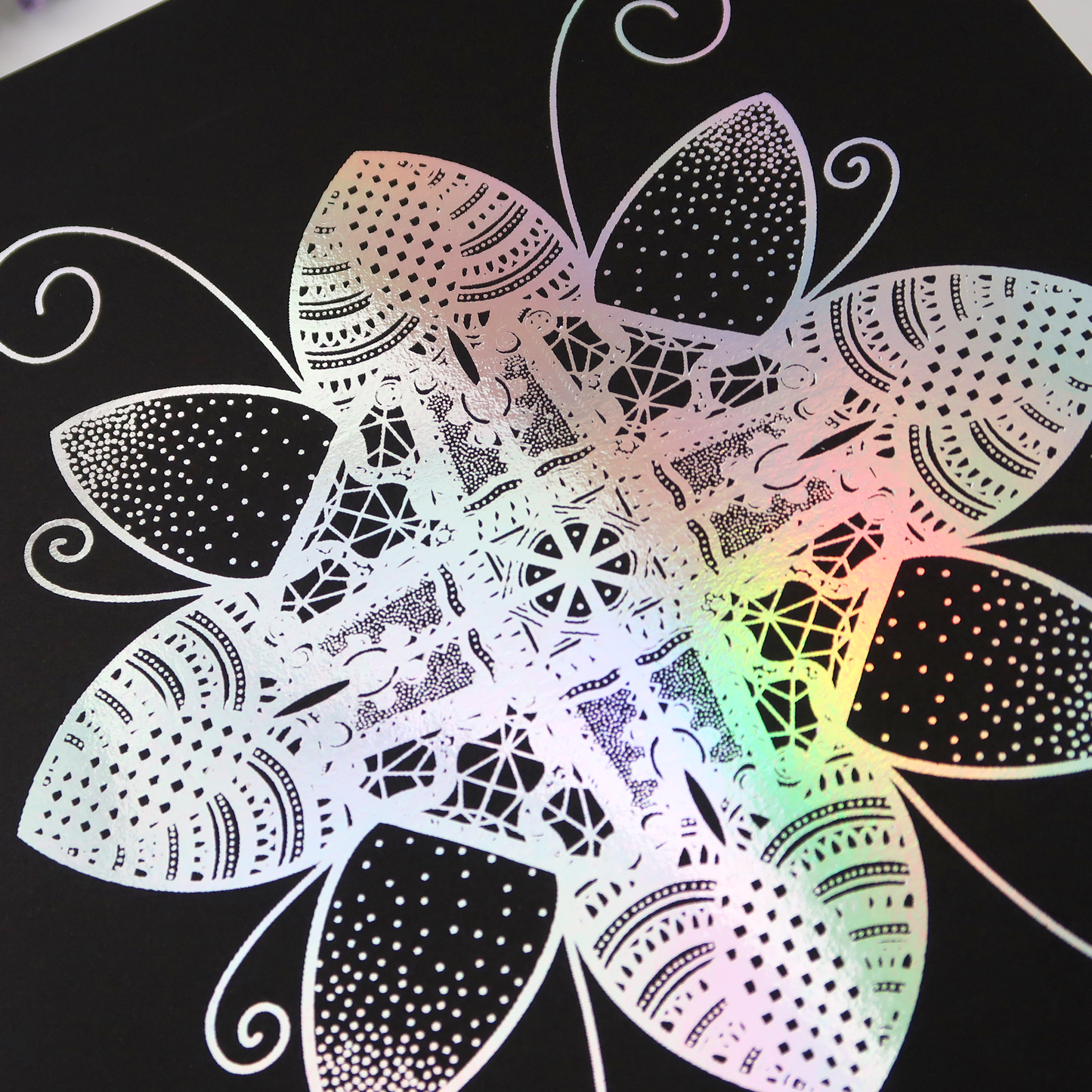 Flower Bug Foil Print