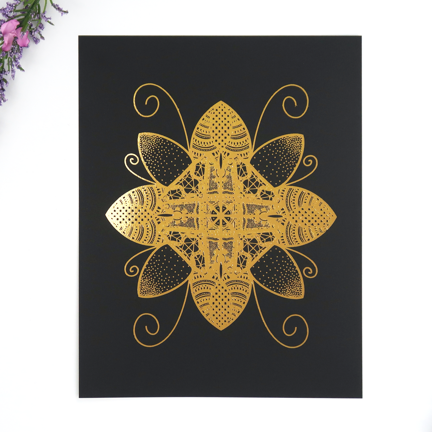Flower Bug Foil Print