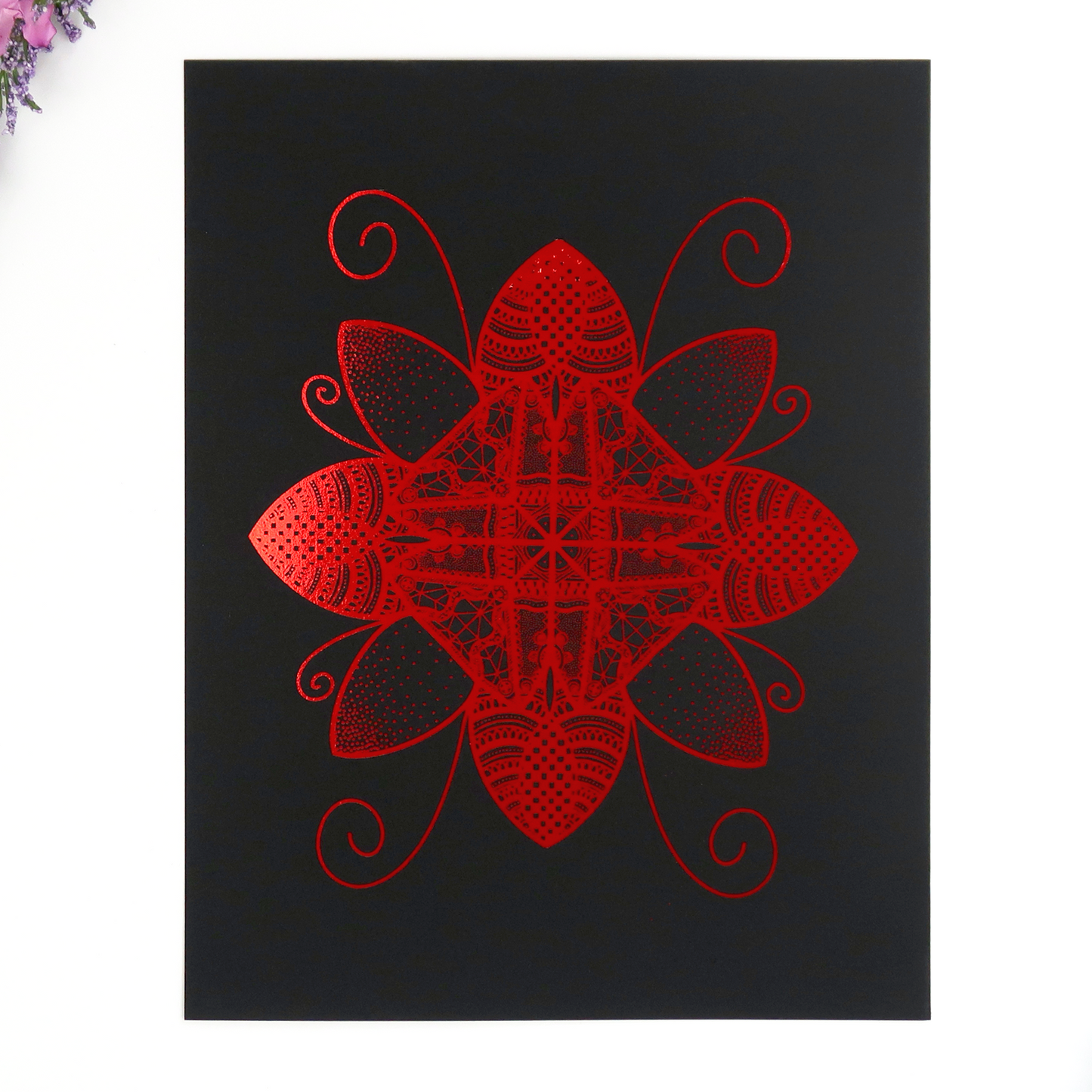 Flower Bug Foil Print