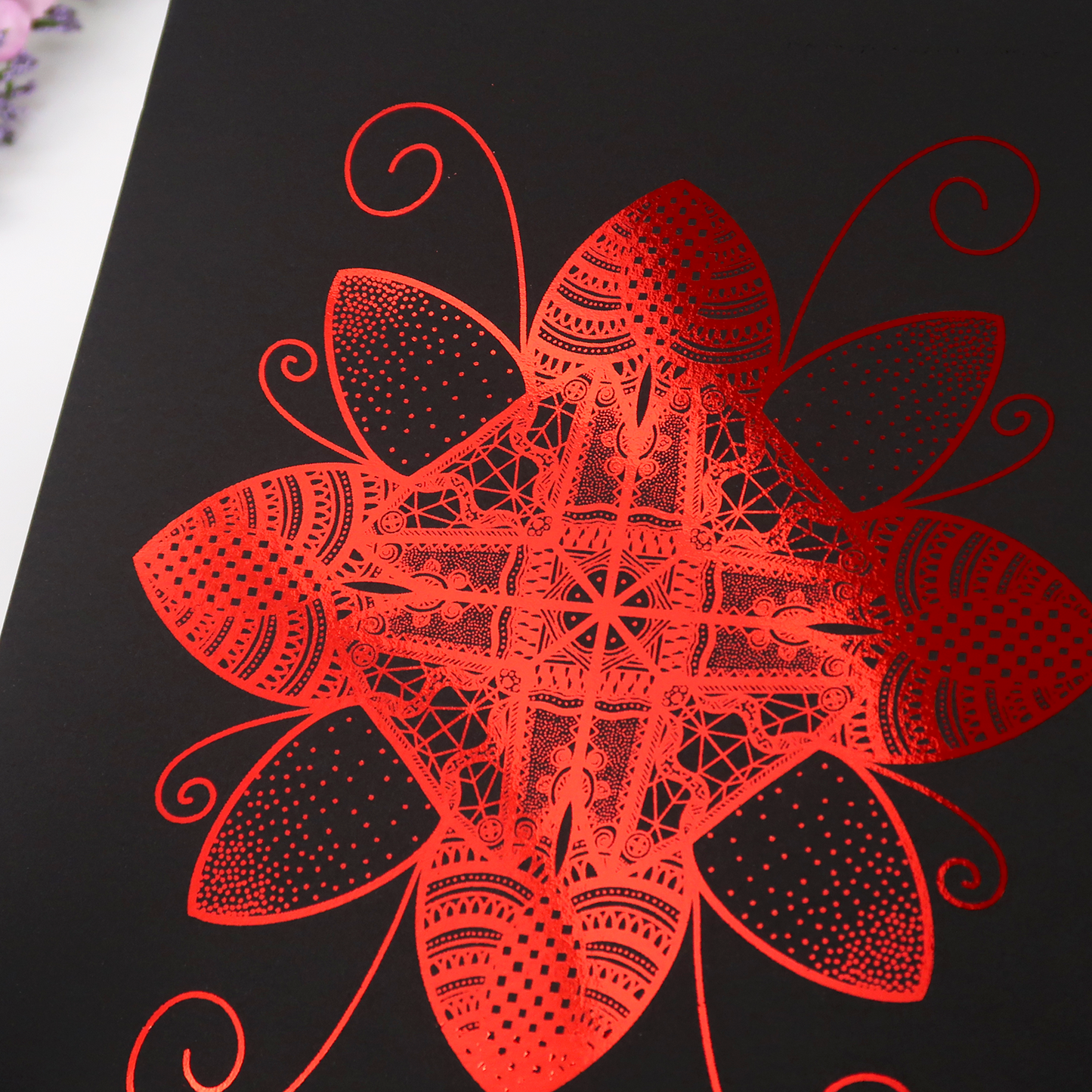 Flower Bug Foil Print