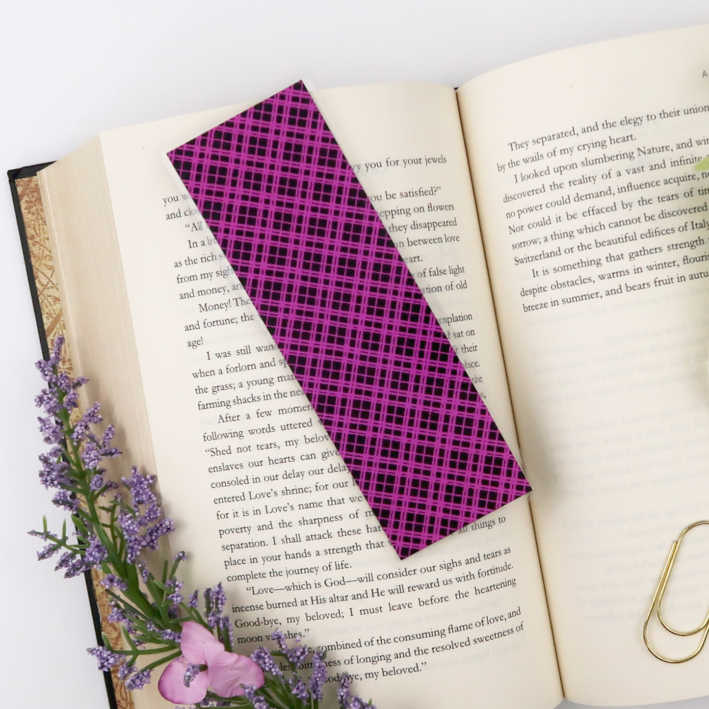 Criss-Cross Foil Bookmark