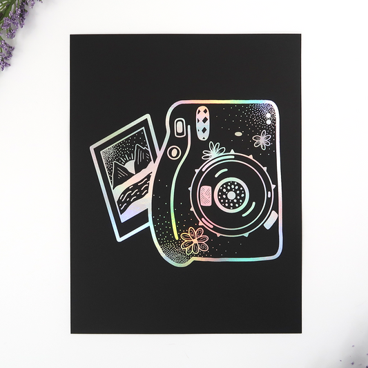 Polaroid Camera Foil Print