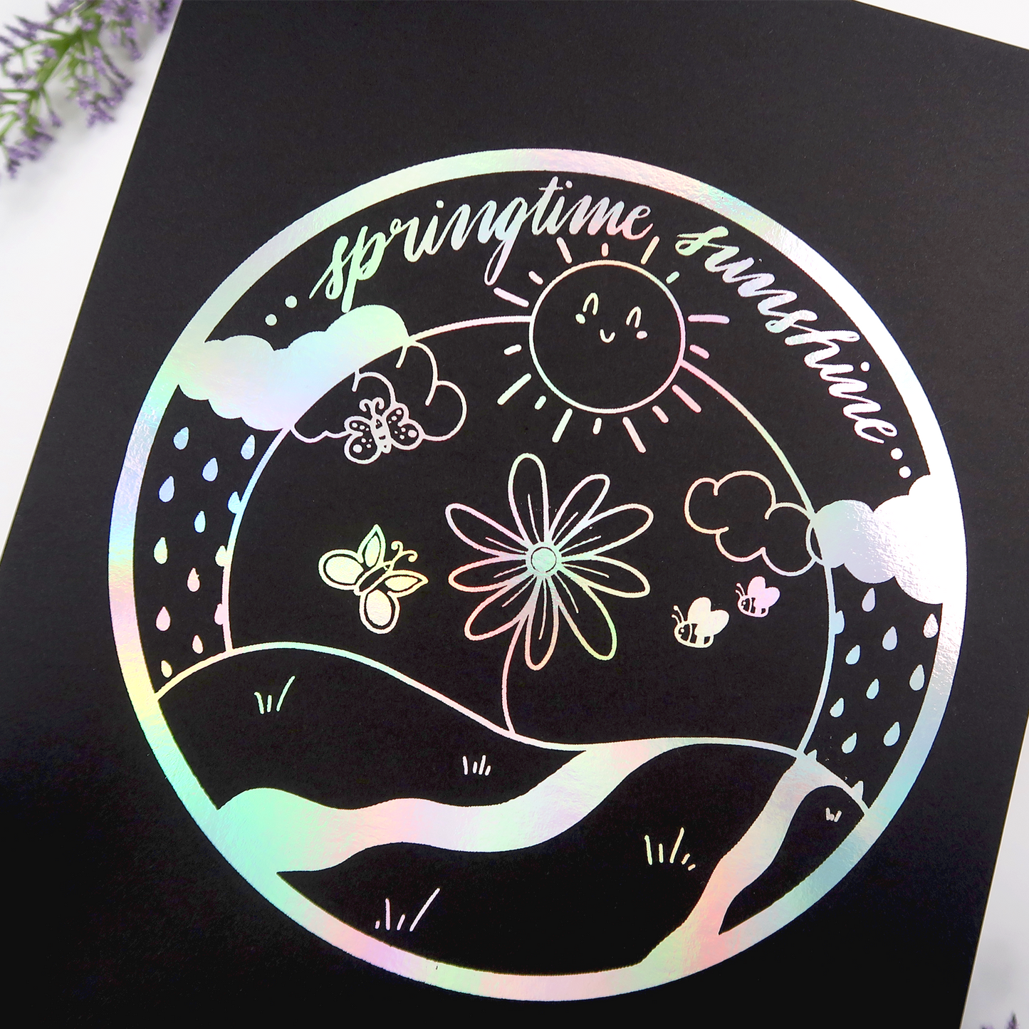Springtime Sunshine Foil Print
