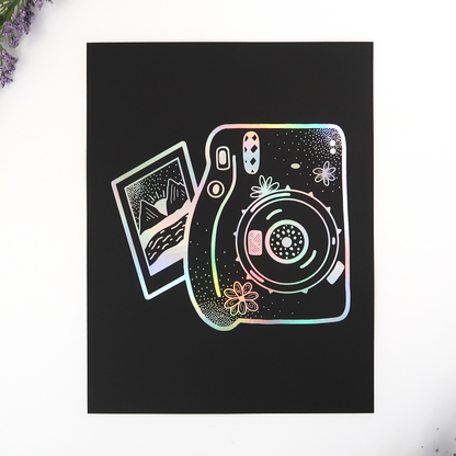 Polaroid Camera Foil Print