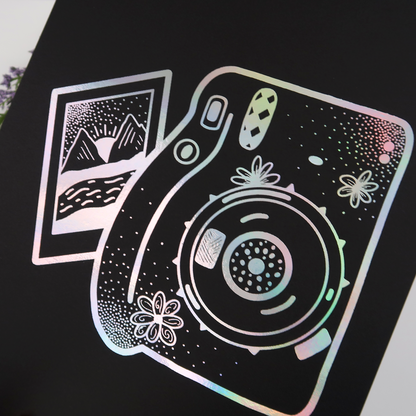 Polaroid Camera Foil Print