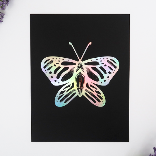 Butterfly Foil Print