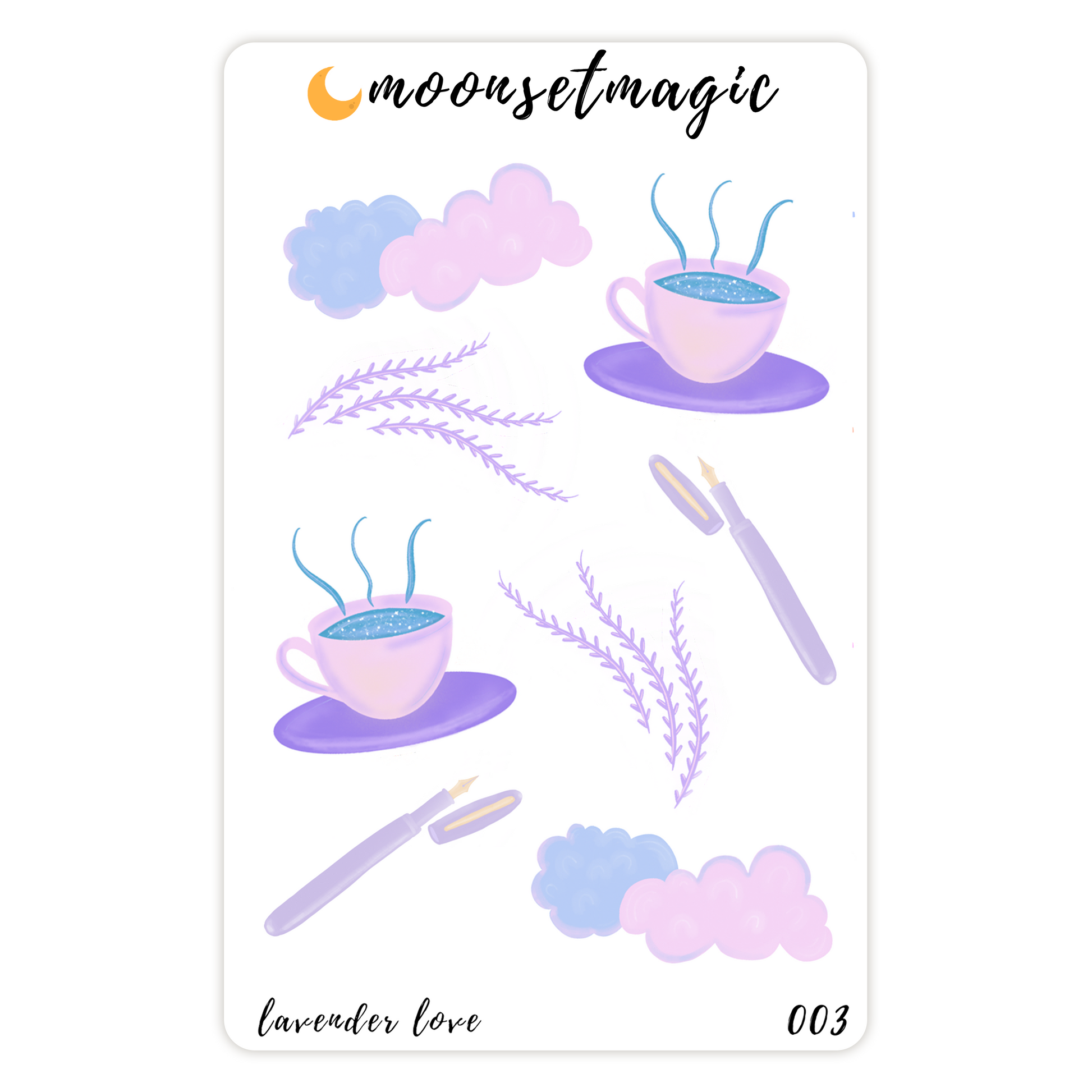 Lavender Love Sticker Sheet